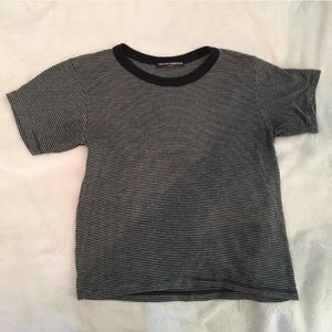 Brandy Melville Navy Blue Stripe Tee